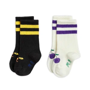 Plum baby socks 2-pack