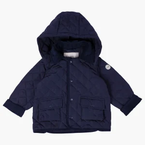 NAVY QUILTED JACKET