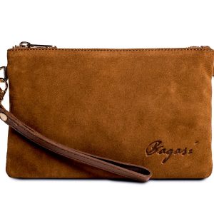 Clutchväska i mocka