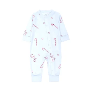 Candy Cane Overall – Blue