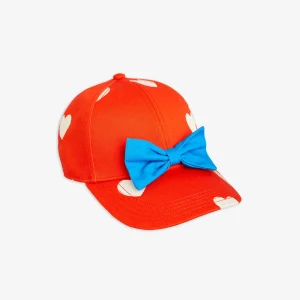 Hearts aop bow cap