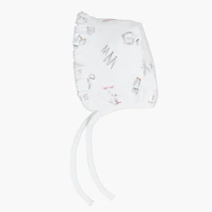 Alphabet Flowers Ruffled Hat