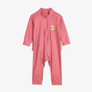 Owl sp frill baby uv suit