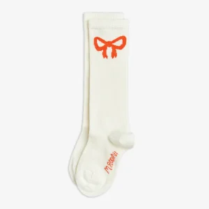 Bow knee-high socks