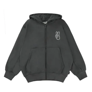 Mazz, zip hoddie – Space Grey