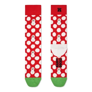 Vuxen Big Dot Snowman – Happy Socks