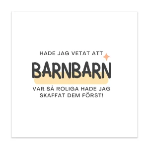 Gratulationskort – Barnbarn