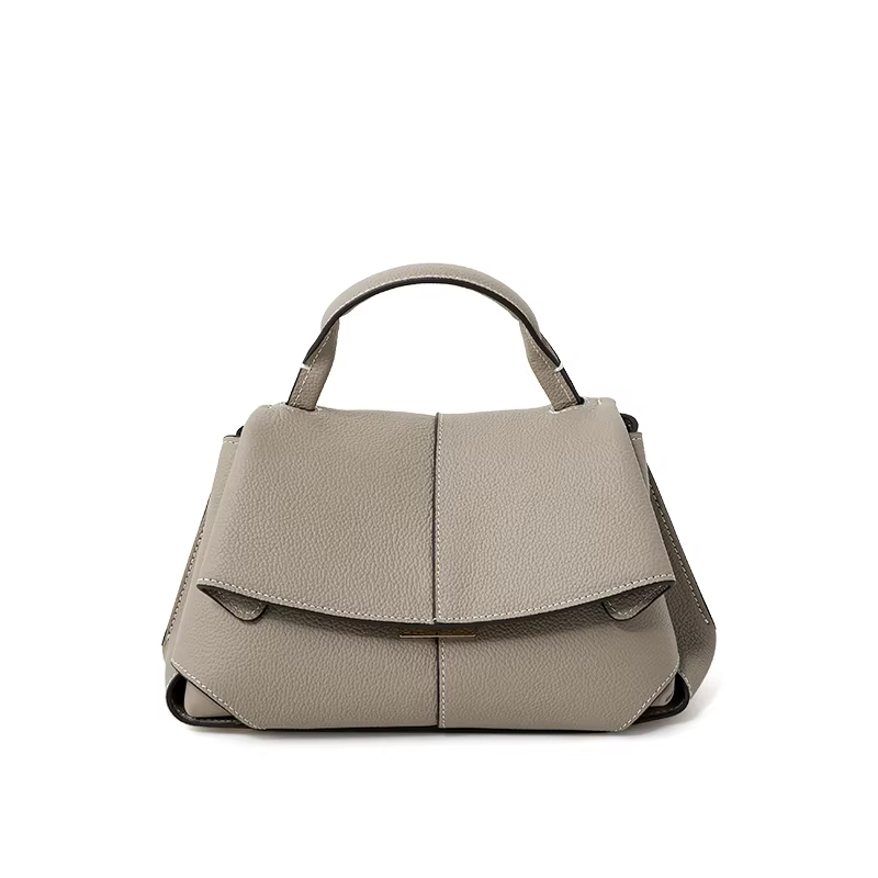 Cecile Läder Handväska 30 - Taupe