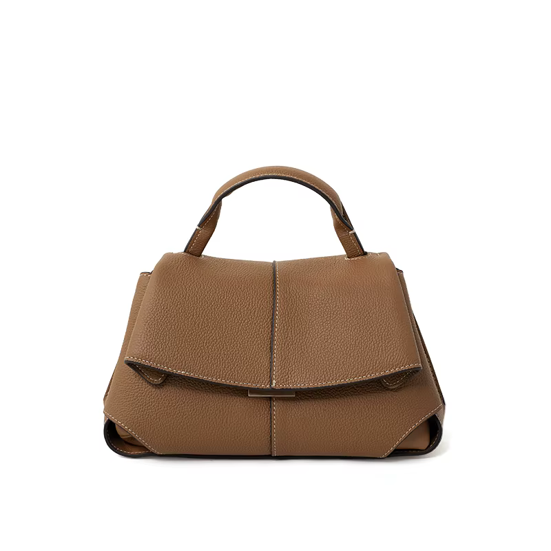 Cecile Läder Handväska 30 - Brown