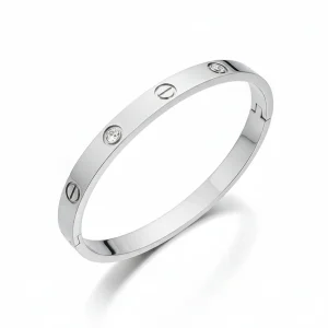 Chloé Silver  Bangle med sten