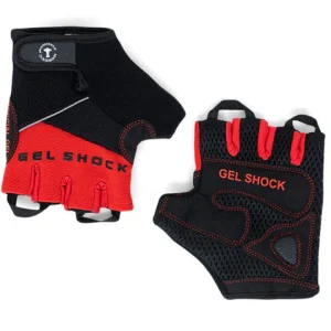 Röd-svarta träningshandskar "Gel Shock" från Nordic Strength (XL)
