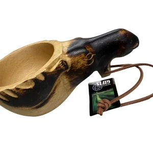 Handgjord träkopp ÄLG