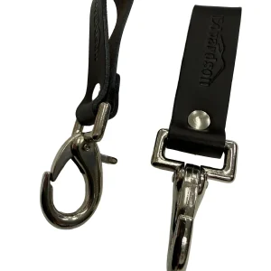 Dangler med stor (kromfärgad) karbinhake - Edvardson (50mm)