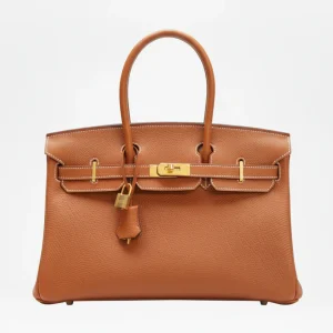 Viktoria Läder Handväska 40 - Golden Brown