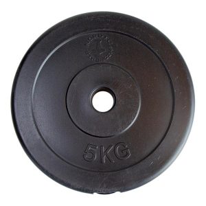 Viktskiva i hård plast 5 kg (30 mm)