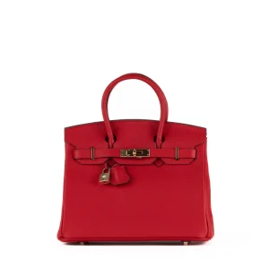 Joelle Läder Handväska 30 - Red