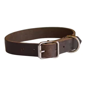 Läderhalsband 18 mm