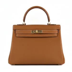 Lili Läder Handväska 28 - Golden Brown