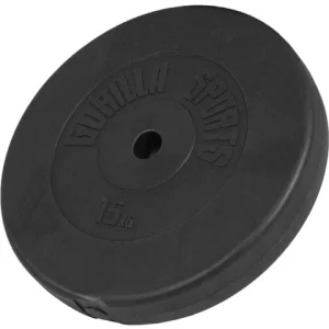 Viktskiva i hård plast 15 kg (30 mm)