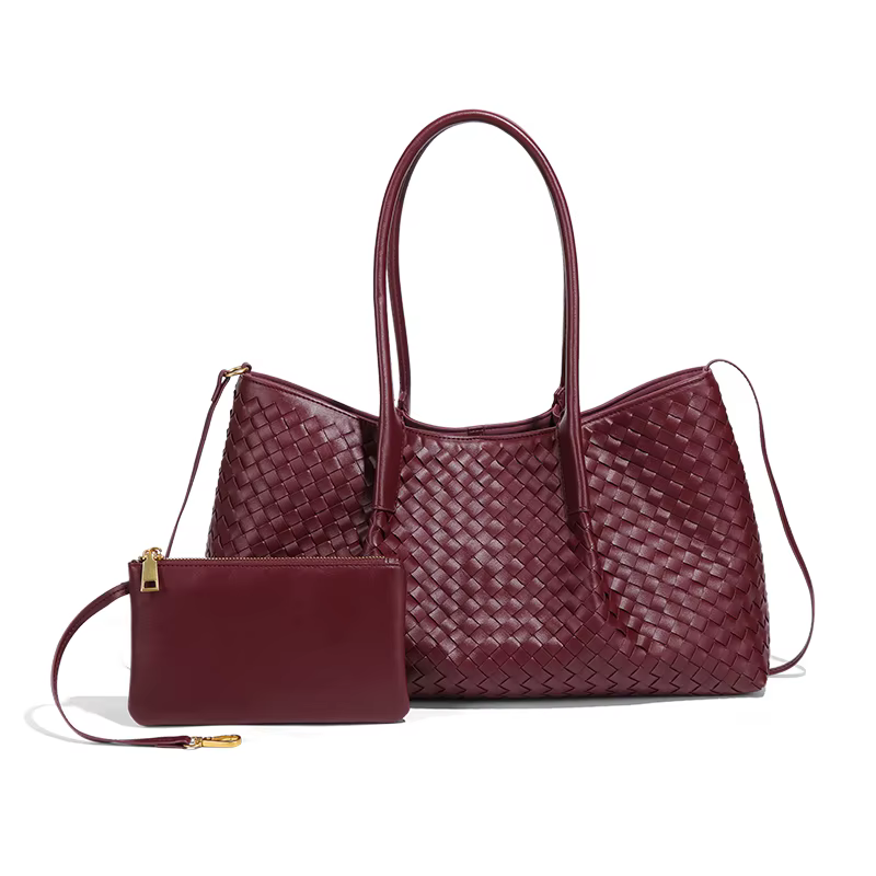 Margaret Läder Handväska 40 - Wine Red