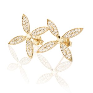 CAROLINA GYNNING Sparkling ellipse örhängen