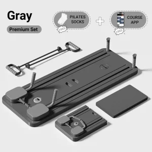 5-i-1 Bärbart Pilates Board Reformer-set – Svart