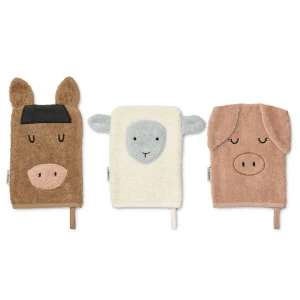 SYLVESTER FARM WASHCLOTH 3-PACK – PALE TUSCANY MIX