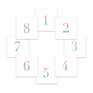 Gratulationskort – Siffror