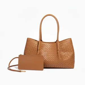 Margaret Läder Handväska 40 - Camel