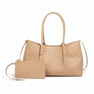 Margaret Läder Handväska 40 - Crème