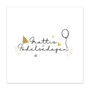 Gratulationskort – Grattis på födelsedagen