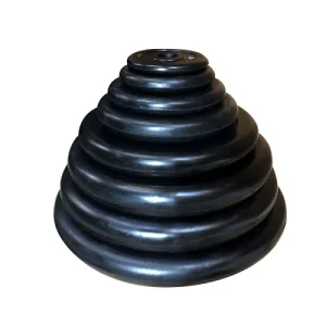 SVART Gummiviktskiva 30 mm 1,25 kg