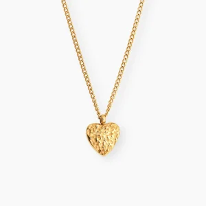 MOON MINI HJÄRTA HALSBAND GULD