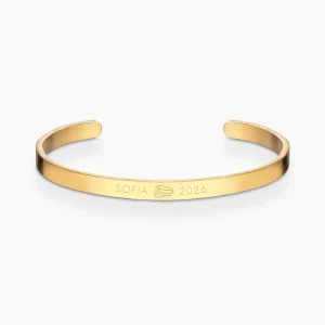 STUDENTMÖSSA ARMBAND GULD