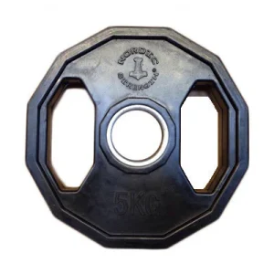 Viktskiva 5 kg - 50 mm Svart/12kantig